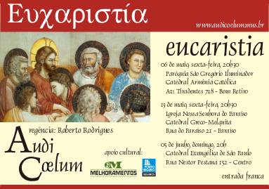 flyer do programa 'Eucaristia'