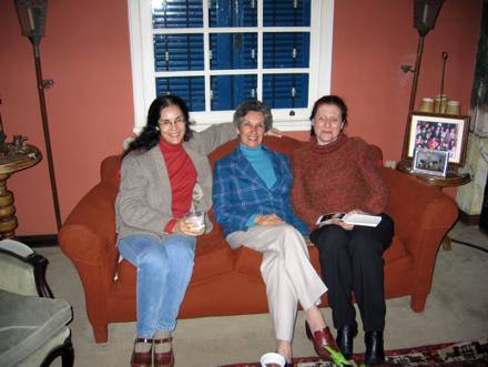 Márcia, Nazareth e Fernanda / confraternização - casa da Isabel, junho 2004