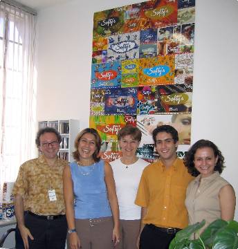 Roberto, Deborah, Suzi, Felipe e Fátima - Companhia Melhoramentos, setembro de 2004