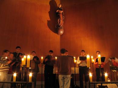 ensaio Messe de Notre Dame / Machaut - Capela do Colégio Maria Imaculada