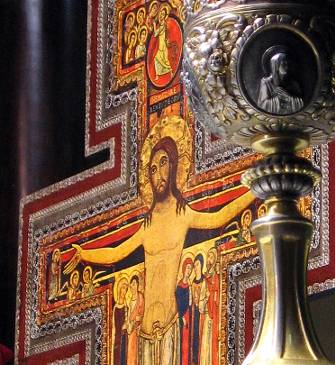 detalhe do crucifixo bizantino