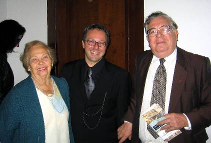 Maria Dècourt, Roberto e diácono Aury Brunetti - Pateo do Collegio