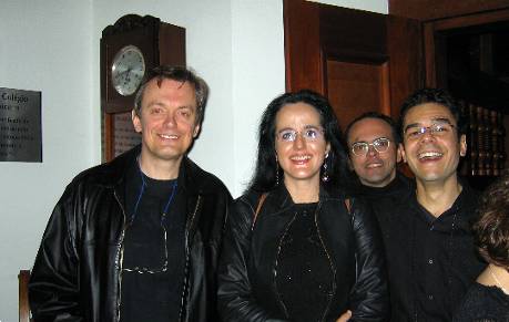 Sérgio, Vânia, Rúben e André - Pateo do Collegio