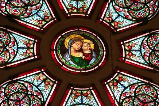 Paróquia Santo Agostinho - detalhe de vitral