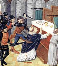 assassinato de São Thomas Becket - iluminura