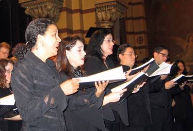 concerto inaugural - Mosteiro de São Bento: quinteto Magnificat / Purcell: Rose, Fabiana, Vânia, Emanoel e Nibaldo
